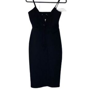 💋Mini black sleeveless dress